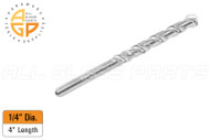 Pulverizer (4'' Length) (Rotary Masonry Percussion) (Carbide Tipped Bits) (501 Series) (1/4'' Dia)