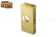 Lock Reinforcer for 1-3/4" Door (Reinforcement Kit) (Brass)