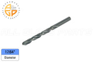 Heavy Duty HSS Fractional Straight Shank Jobbers - 635 Series (17/64'')