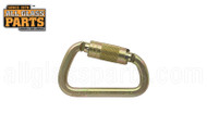 4-1/4'' Plated Steel Twist Lock Carabiner