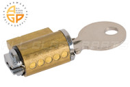 Sliding Glass Door Keyed Cylinder (5-pin) (Brass)