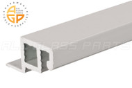 Flanged Extruded Window Screen Bar (White)