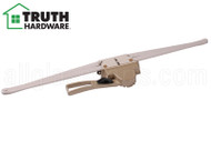 Awning Window Operator (Truth Hardware 'Lever' 10.10) (20 1/2" Single Pull) (1/2" space for Housing) (Coppertone) (Regular Hand)