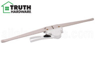 Awning Window Operator (Truth Hardware 'Lever' 10.10) (20 1/2" Single Pull) (1/2" space for Housing) (White) (Regular Hand)