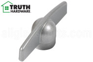 Window Crank T-Handle (Truth Hardware 11573) (5/16" Spline) (Silver)