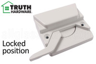 Sash Lock (Truth Hardware 'Entrygard') (Right) (White)