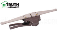 Awning Window Operator (Truth Hardware 'Lever' 10.14) (13 1/8" Single Pull) (1/2" space for Housing) (Brown) (Regular Hand)
