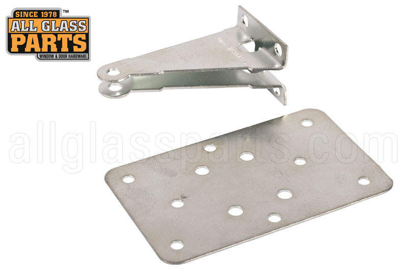 Jamb Bracket With Plate Aluminum Finish