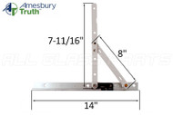 Casement Window Hinge (Truth Hardware 14.17) (14 inch track)