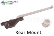 Single Arm Casement Window Operator (Truth Hardware 'Roto Gear' 23.79) (Rear Mount, 9-1/2" Arm) (Left) (Brown)