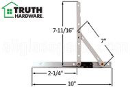 Casement Window Hinge (Truth Hardware 14.77) (10 inch track) (Egress option)