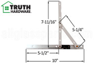 Casement Window Hinge (Truth Hardware 14.76) (10 inch track)
