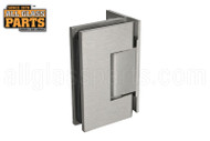 Wall Mount, Offset Plate Hinge (Designer Series) (Brushed Nickel) (Self-centering Adjustable)