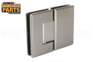 Economy Glass to Glass Hinge (Coronado Series) (Beveled Edge) (Brushed Nickel)