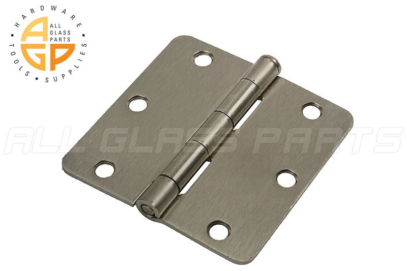 Spring Hinge Satin Nickel 3 1 2 X 3 1 2 All Glass Parts