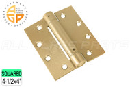 Spring Hinge (Butt Style) (Polished Brass) (4-1/2 x 4'')