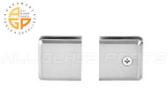 Glass to Wall Clip (Beveled Edge) (Chrome)