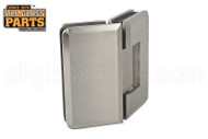 Glass to Glass Hinge, 135-degree (Majestic Series) (Brushed Nickel) (Self-centering Adjustable)