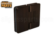 Heavy Duty Glass to Glass Hinge (Majestic Series, Beveled) (Oil-rubbed Bronze)