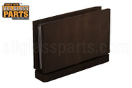 Glass to Curb Pivot Hinge (Square Edge) (Adjustable) (Oil-rubbed Bronze)