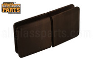 Glass to Glass Operable Transom Clip (Beveled Edge) (Oil-rubbed Bronze)
