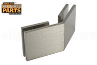 135-degree Glass to Glass Clip (Square Edge) (Brushed Nickel)