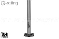 Q-Line Round Baluster Post (1-1/2" (38mm) Diameter) Double Wall Thickness (4mm) (38" Length)