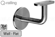 Bracket For Square Profile Handrail (Round Profile, Non-adjustable, Wall Mount)