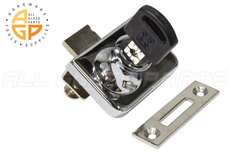 Glass Mounted Cabinet Lock 10 12mm All Glass Parts