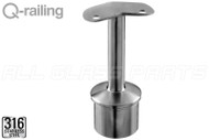 Round Profile Baluster 135-degree Corner Bracket for Round Handrail (1-1/2" Saddle) (1-1/2" Post) (Outdoor Stainless Steel)