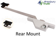 Single Arm Casement Window Operator w Shoe (Truth Hardware 'Pivot Shoe' 23.04) (Rear Mount) (9-1/2" Arm) (Right Hand)