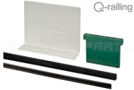 Easy Glass Slim Hardware And Finishing Pack For 9/16'' (13.52mm) Laminated Glass