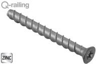 Flat Head Thread Cutting Machine Screw (3/8") (4" Length)