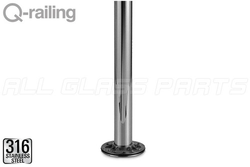 Baluster Railing Steel Q Q-Line Round Baluster Post Double Wall Thickness 38