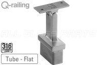 Square Line Post Adjustable Handrail Bracket  (2.36'' X 1.18'' (60mm X 30mm)) For Flat