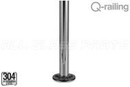 Q-Line Round Baluster Post (1.9" (48mm) Diameter) Double Wall Thickness (4mm) (38" Length)
