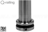 Round Profile Baluster Post Base for Stair (Adjustable) (1-1/2" Post) (38mm)