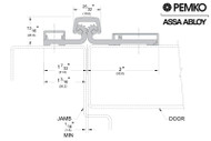 Continuous Geared Hinge (Full Surface Mount) (Duronodic) (Center Pivot) (Length 83'')