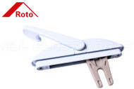 Roto Multi-Point  Lock Handle  (1-1/2" Long Fork) (Bright White)