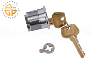 Commercial Door Mortise Cylinder w/Key (1-1/8" length )
