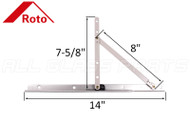 Casement Window Hinge (Roto Hardware) (14 inch track)