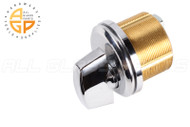 Thumb Turn Cylinder for Commercial Doors (Polished Stainless)