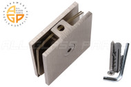 Mall Clip 90 Degree Glass To Wall (Square) (Brushed Stainless)