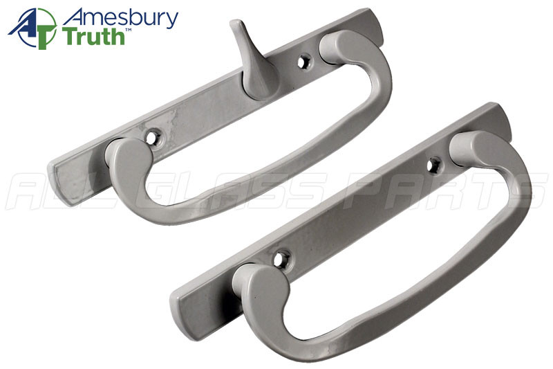 Patio Door Handle Offset Latch 81/2'' Length Brushed Nickel