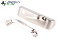 Operator Cover & Folding Handle (Truth Hardware 'Encore Tango' 12616) (Right) (Brushed Nickel)