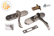 Storm Door Handle Set (Larson) (Brushed Nickel)