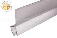 Shower Door Sweep PVC Seal (Clear) (Fin 3/4") (65")