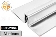 Interlocking Astragal Offset Bar 3" (Outswing) (Aluminum) (White) (82" Length)