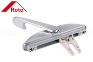 Roto Multi-Point Lock Handle (1-1/2" Long Fork) (Brushed Chrome)