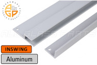Interlocking Astragal Offset Bar 3" (Inswing) (Aluminum) (Silver) (82" Length)
